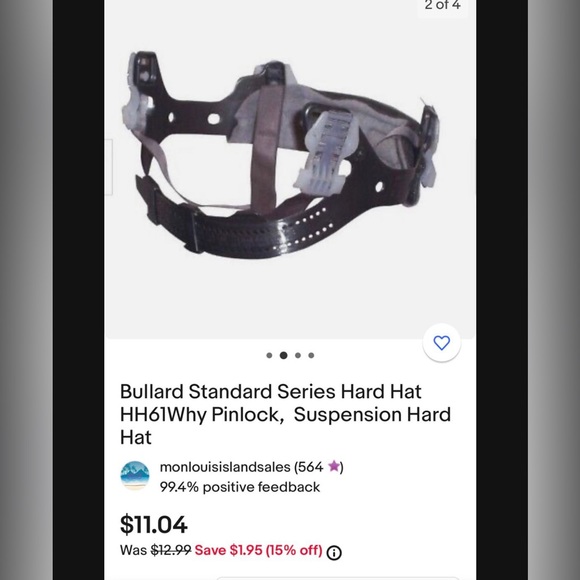 NWT 🚧 BULLARD Standard Series Hard Hat - Picture 2 of 5